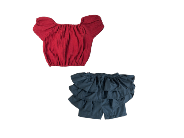 2 PC ZOLLY TOP AND SHORTS