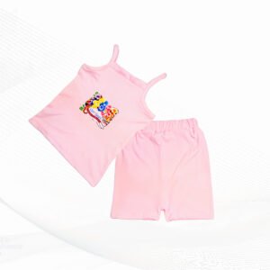 2 PC - GIRL PINK TOP AND SHORTS