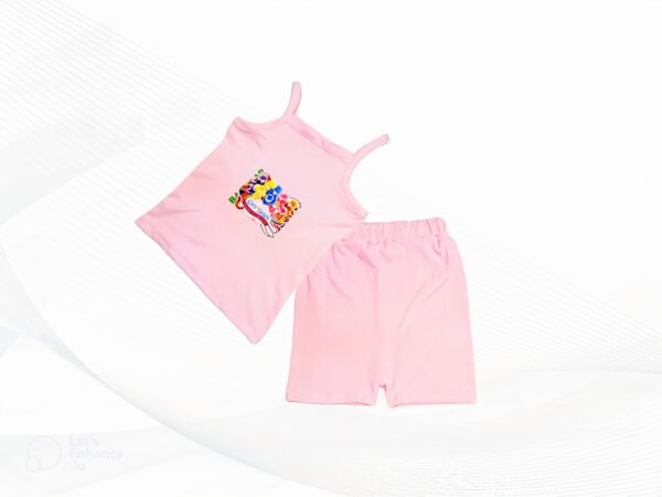 2 PC - GIRL PINK TOP AND SHORTS