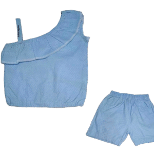 2-Pc Pure Cotton Top & Shorts