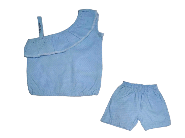 2-Pc Pure Cotton Top & Shorts